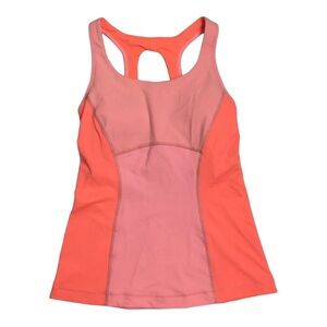 Lululemon neon Tank mesh back Sz 4
